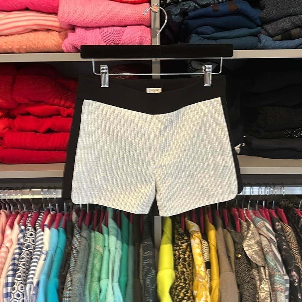 J Crew black/gray 3โ shorts size 0